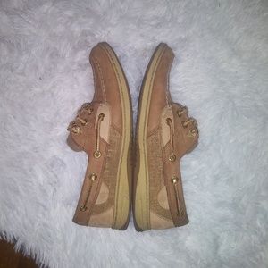 SPERRY | Tan + Gold Boat Shoes